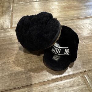 UGG Black Cozy Infant Slippers